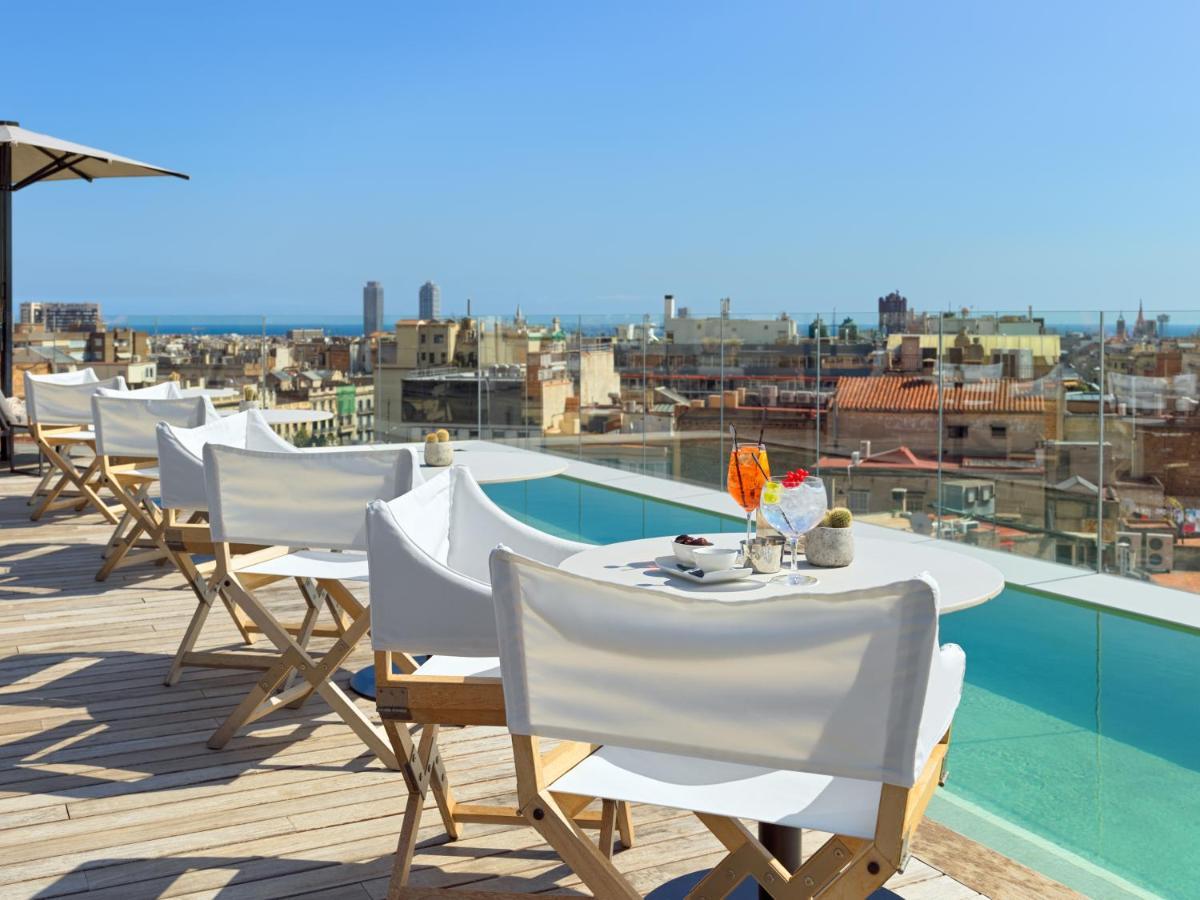 巴塞罗那第一gl酒店 外观 照片 Rooftop pool